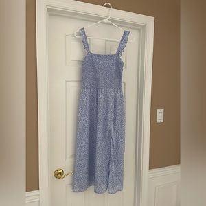 Blue & White Midi Abercrombie Dress